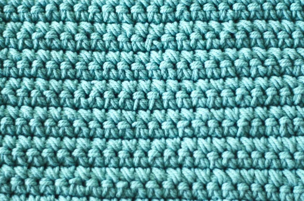Vollständiges Blaues Häkelmuster Seilweberei — Stockfoto