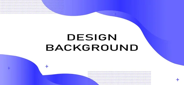 Diseño Una Plantilla Banner Colorido Con Colores Azules Degradados Formas — Vector de stock