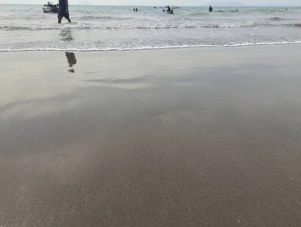 Strand Ochtend Zand Het Strand — Stockfoto