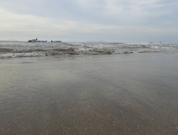 Spiaggia Mattino Sabbia Spiaggia — Foto Stock