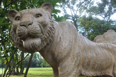 Shio heykeli Çin Zodyak 'ı. Çin zodyak hayvan sembolü. 12 Tayland Zodiac 