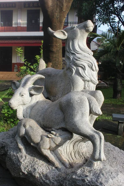 Statue Shio Zodiaque Chinois Symbole Animal Zodiaque Chinois Zodiaque Thaïlandais — Photo