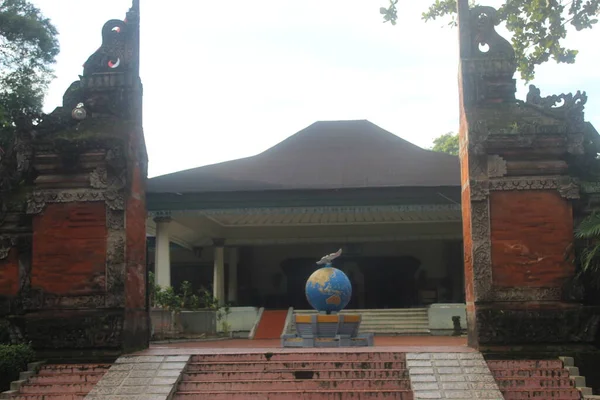 Portail Traditionnel Bali Portail Artistique Hindou Porte Ciel — Photo