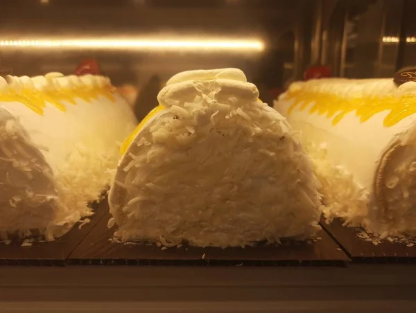 Lezzetli Tatlı Peynirli Karamel Tart Keki Tatlı Keki — Stok fotoğraf