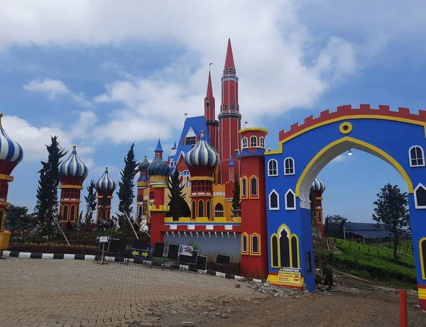 Kolorowe Castile Indonezji Zamek Subang — Zdjęcie stockowe