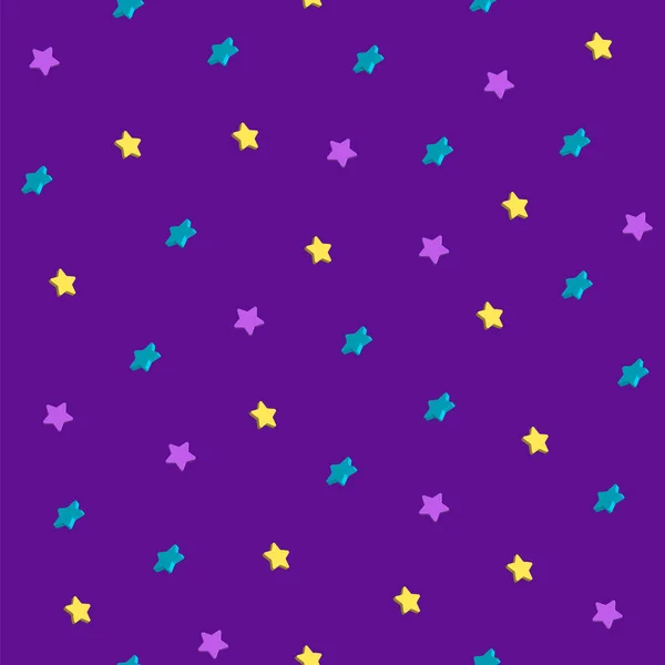 Nahtloses Muster Von Sternen Für Feiertage Oder Dekoration Von Kindersachen — Stockfoto