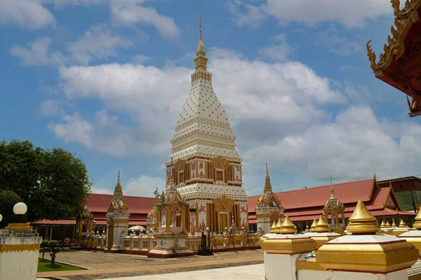 Phra Renu Looks Square Chedi Which Modeled Phra Phanom Smaller — Stock Photo, Image