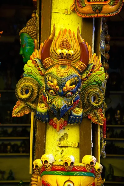 Religious Souvenirs Mask Sale Alchi Monastery Alchi Gompa Ladakh India — Stock Photo, Image