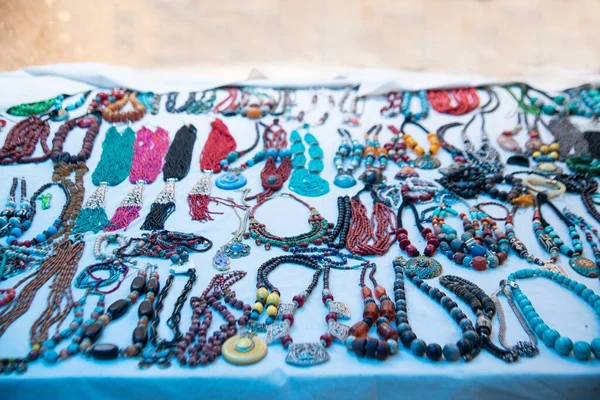 Каменное Ювелирное Ожерелье Качестве Религиозного Сувенира Продажи Монастыре Алчи Алчи — стоковое фото