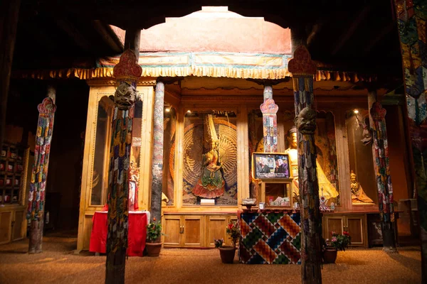 God Boeddhabeeld Van Leh Stok Palace Ladakh India — Stockfoto
