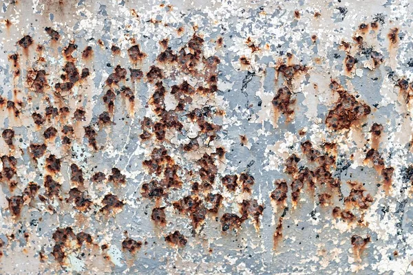 板金上の錆の痕跡の質感と背景 — ストック写真