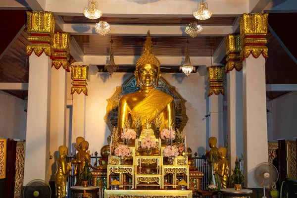 Luang Phua Phra Ong Saen Place Worship Villagers Who Enshrined — Zdjęcie stockowe