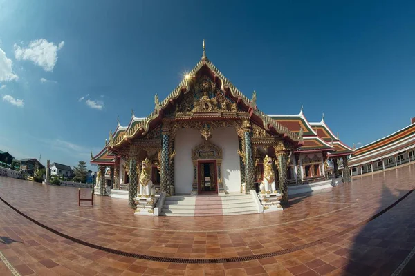 Thai Church Practice Dharma Monks Wat Phra Choeng Chum Worawihan —  Fotos de Stock