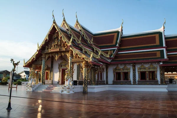 Thai Church Practice Dharma Monks Wat Phra Choeng Chum Worawihan — Stockfoto