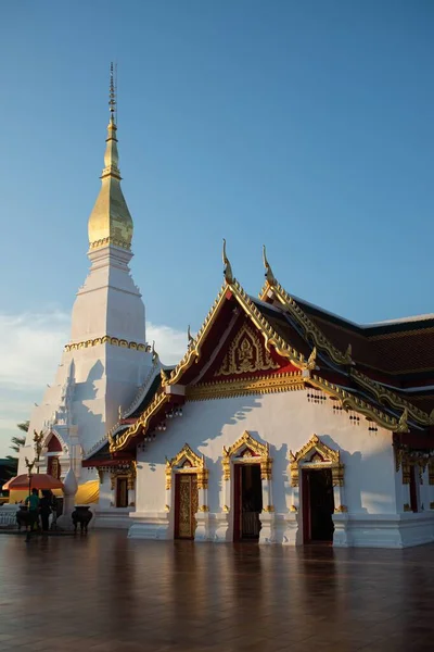 Wat Phra Que Choeng Chum Worawihan Lugar Sagrado Importante Cidade — Fotografia de Stock