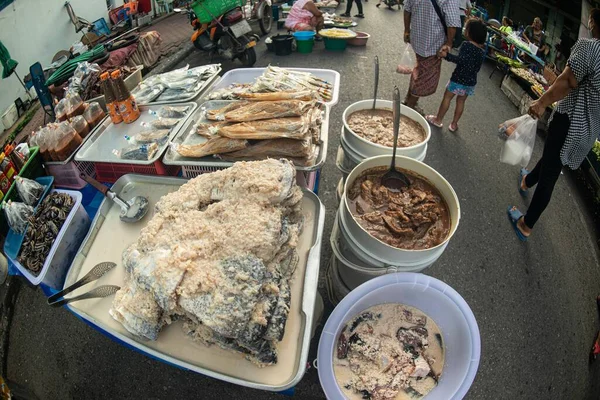 Phichit Thailand August 2020 Unidentified Seller Sells Fresh Fermented Fish — Stock Photo, Image