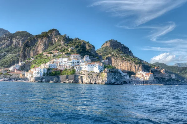 Espectacular Vista Desde Mar Ciudad Amalfi —  Fotos de Stock