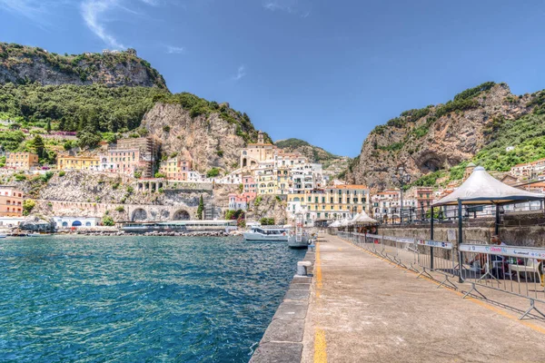 Costa Amalfitana Itália Julho 2021 Entrada Mar Amalfi — Fotografia de Stock