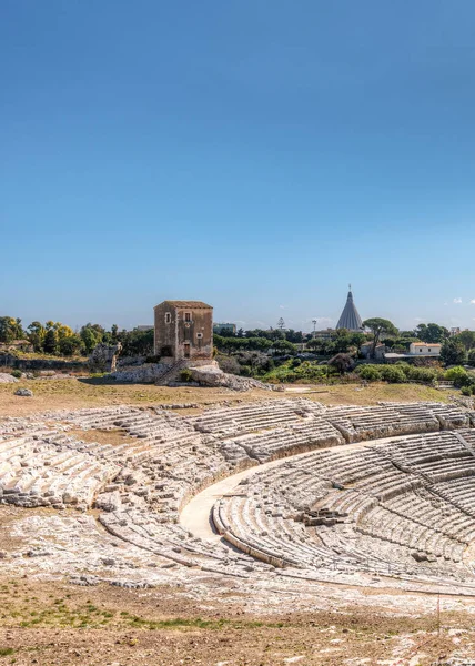 Değirmencinin Evi Syracuse Sicilya Daki Neapolis Arkeoloji Parkında Ünlü Yunan — Stok fotoğraf