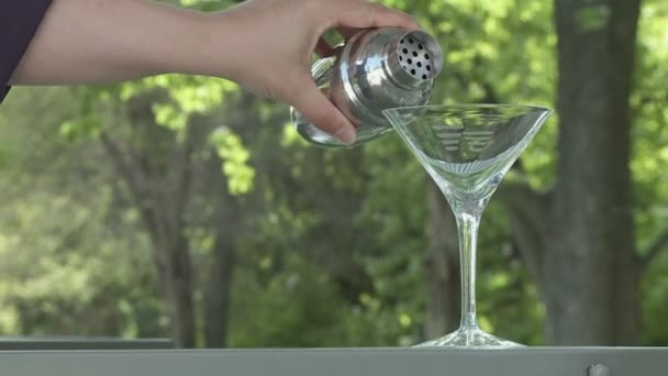 Martini Pour — Stock Video