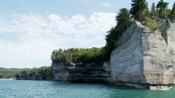 Pictured Rocks — Stock Video