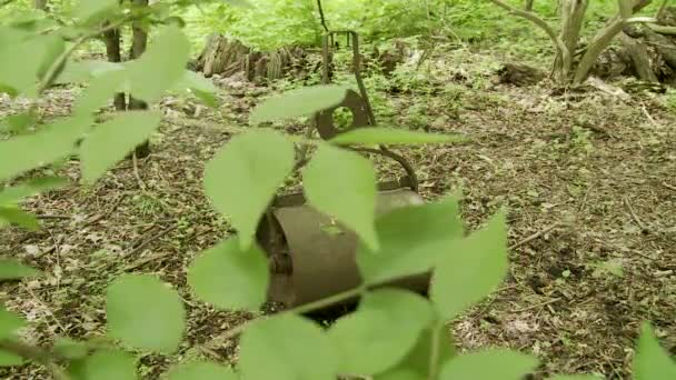 生锈的花园辊 — 图库视频影像