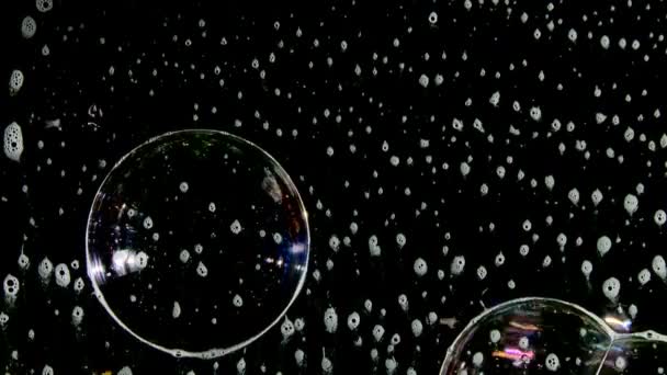 Burbujas de espuma blanca — Vídeos de Stock