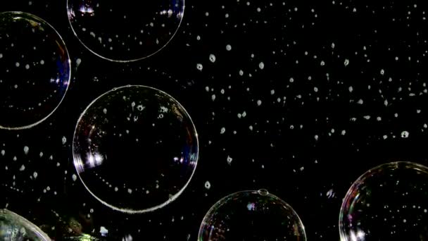 Біла піна бульбашки — стокове відео