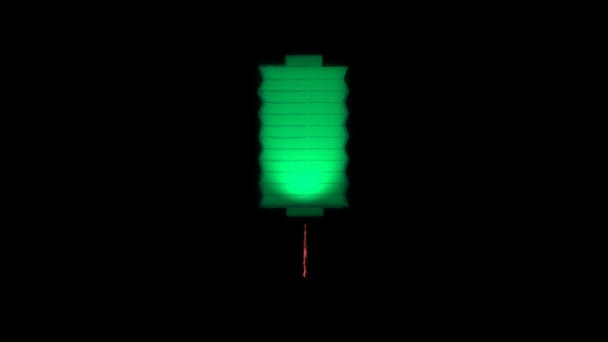 Зеленый фонарь — стоковое видео