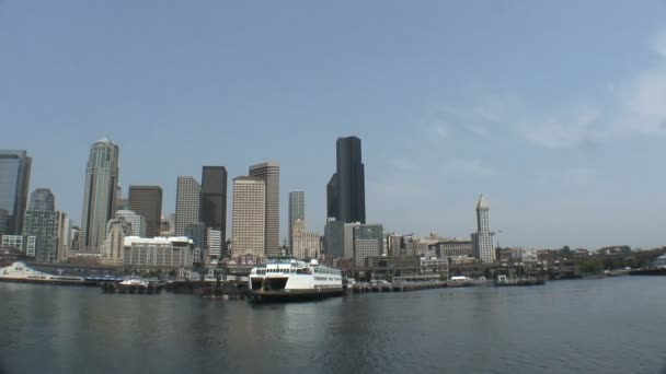 Seattle frente al mar — Vídeo de stock