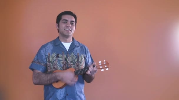 Tropiska ukulele — Stockvideo