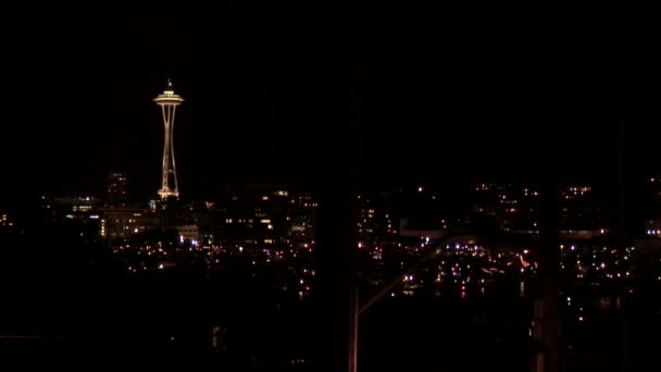 Noche de Seattle — Vídeos de Stock