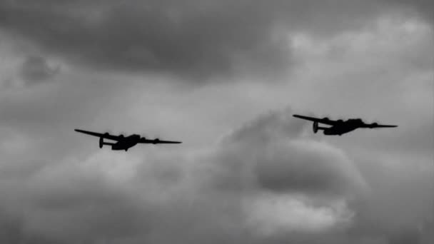 B-24 освободителей — стоковое видео