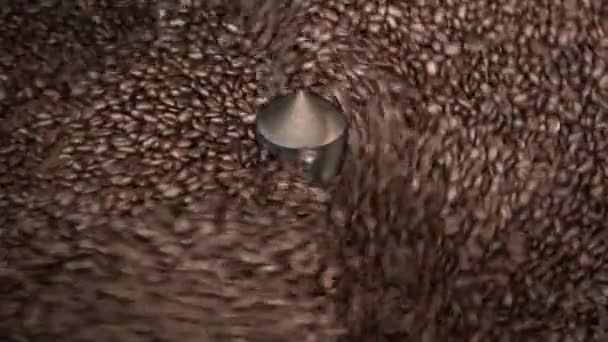 Bellissimi chicchi di caffè — Video Stock