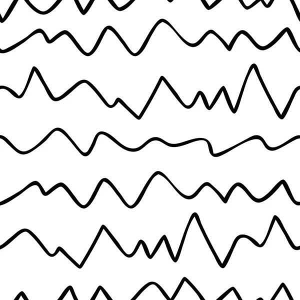 Simple geometric seamless pattern. Hand-drawn vector background — Vector de stock