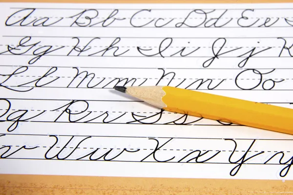 cursive lettering styles alphabet