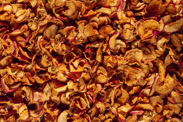 Background Dried Organic Apple Sliced — Stock Photo, Image