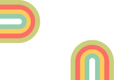 Basit ve benzersiz zigzag çizgisi tasarımlı renkli soyut arkaplan