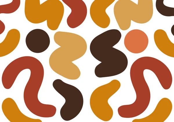 Fond Abstrait Avec Thème Couleur Marron Sur Fond Blanc — Image vectorielle