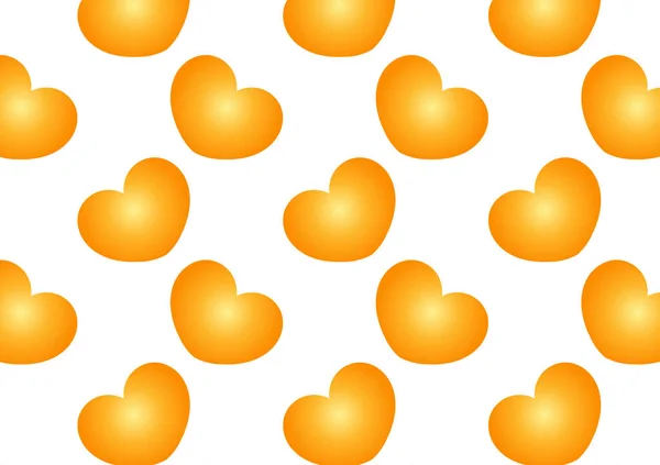 Fond Coeur Doré Avec Une Belle Élégante Couleur Dorée — Image vectorielle