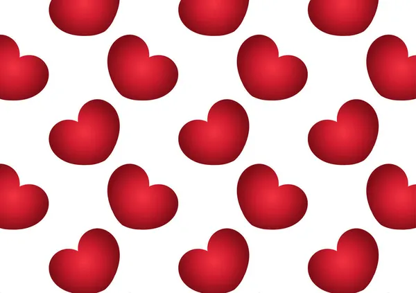 Fond Rouge Coeur Avec Une Belle Élégante Couleur Rouge — Image vectorielle