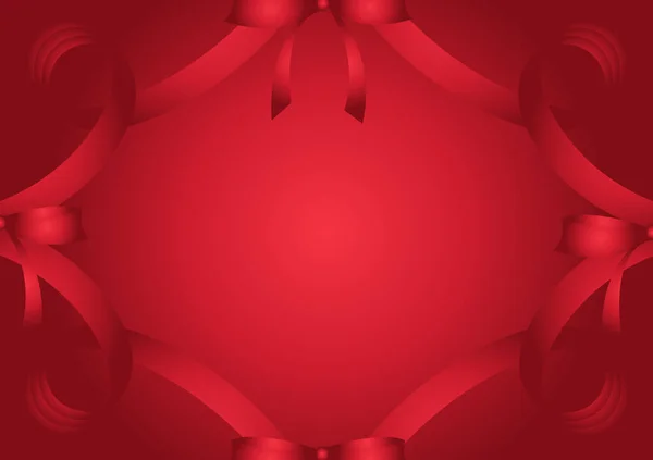Fondo Cinta Roja Sobre Fondo Rojo Elegante Rojo — Archivo Imágenes Vectoriales