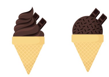 Çikolatalı dondurma çizimi