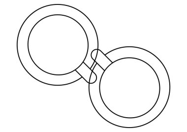 Basit ve soyut iki bardak sanatı