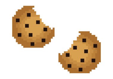 piksel temalı çerez illüstrasyonu