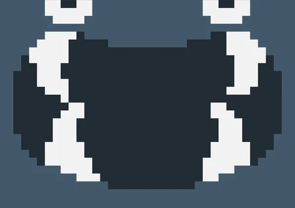 Monster Mund Hintergrund Pixel Thema — Stockvektor