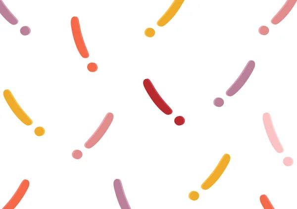 Colorful Exclamation Mark Background White Background — стоковый вектор