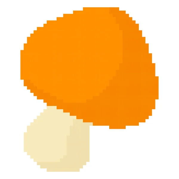 Mushroom Illustration Pixel Theme White Background — Stockový vektor