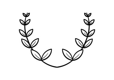 Beyaz arkaplanda el çizimi buğday