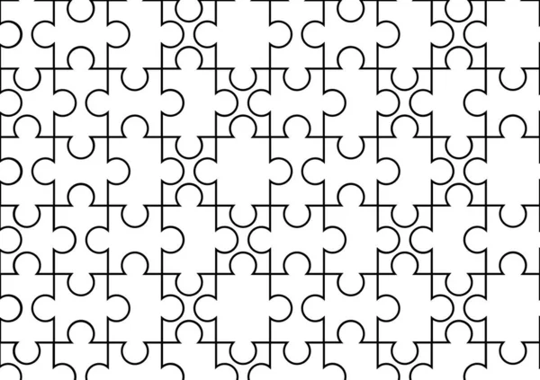 Fond Puzzle Avec Thème Noir Blanc — Image vectorielle